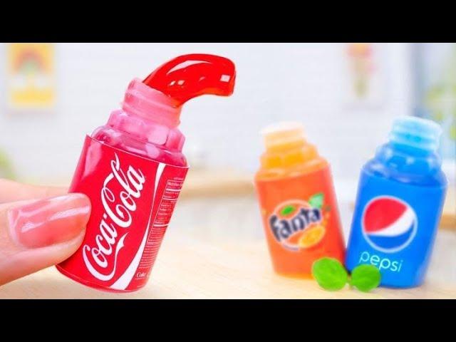 Pepsi V\S Coca-Cola Pepsi jelly mini botal #foods tips005#foods