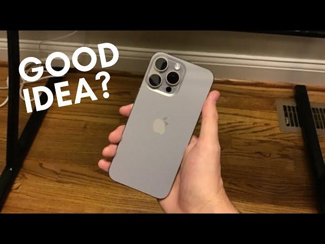 I used an iPhone 15 Pro Max without a case for a month - Here's what happened