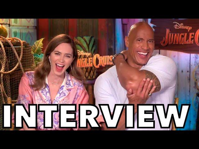 JUNGLE CRUISE | Dwayne Johnson and Emily Blunt Hurl Insults in Hilarious Interview