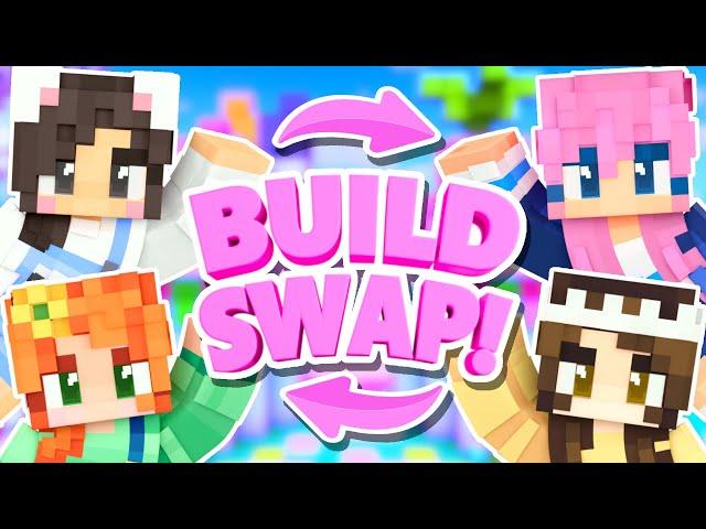 Minecraft BUILD SWAP w/ Lizzie, Shubble + Gem!