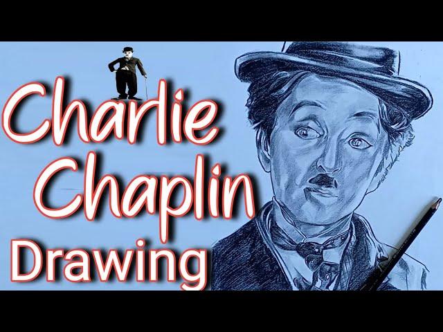 Charlie Chaplin Drawing || Urdha Arts || Sketch of Charlie Chaplin Face Easy