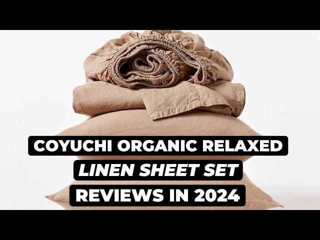 Coyuchi Organic Relaxed Linen Sheet Set