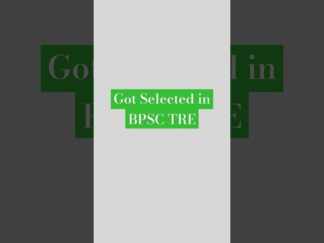 got Selected in #BPSC #TRE @khangsresearchcentre1685 @GYANBINDUGSACADEMY #bpsc_teacher