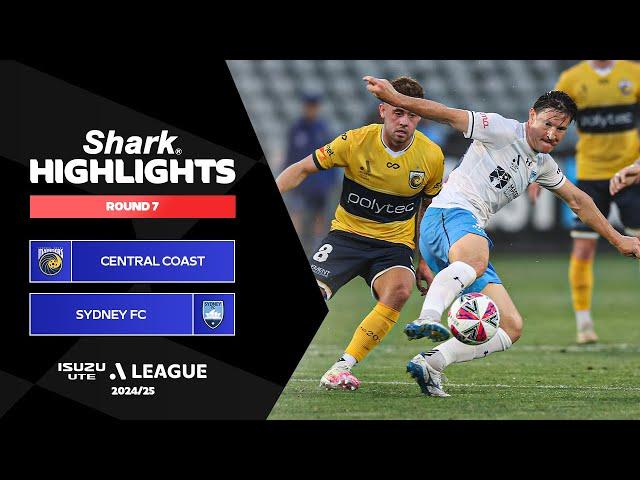 Central Coast Mariners v Sydney FC - Shark Highlights | Isuzu UTE A-League 2024-25 | Round 07