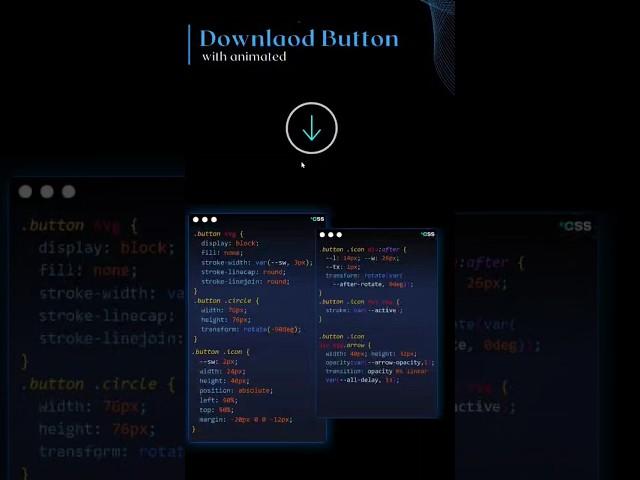 Download animation button #coding #html #webdesign #python #css #webdevelopment  #downloadanimation