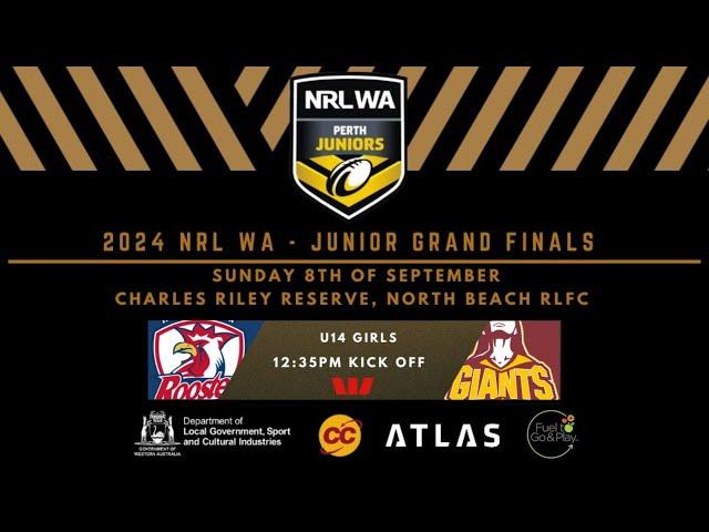 2024 NRL WA Junior Grand Final - U14 Girls Roosters v Giants