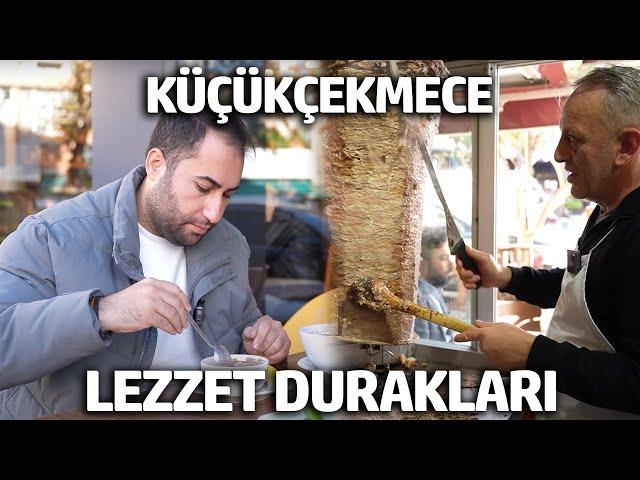 İSTANBUL KÜÇÜKÇEKMECE SOKAK LEZZETLERİ | Sürmene Döner, Tarihi Köfteci, Karadeniz Pidesi