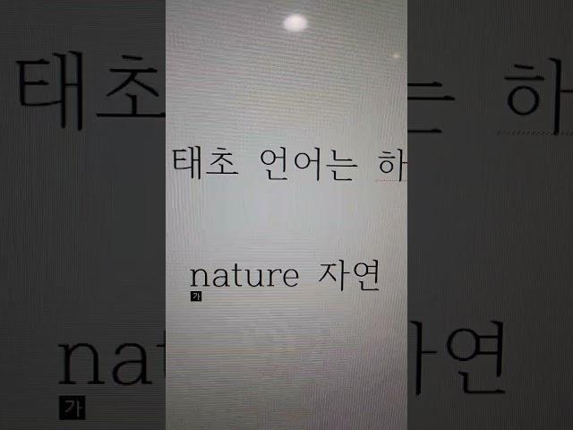 Nature 자연 #태초에 언어는 하나? 9편 #한문성경 #영어성경