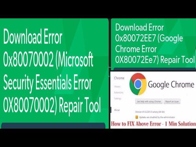 How to fix google chrome update failed-error code: 3 (0x80070002)-error code 7: (0x80072ee7) ||new