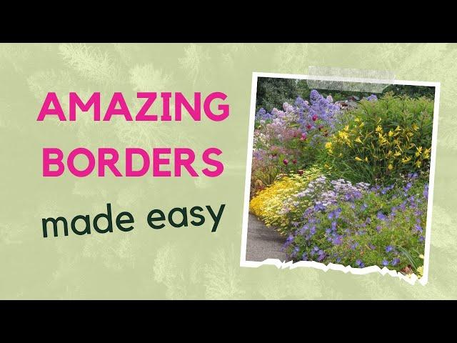 How to plant a beautiful herbaceous border - your complete guide