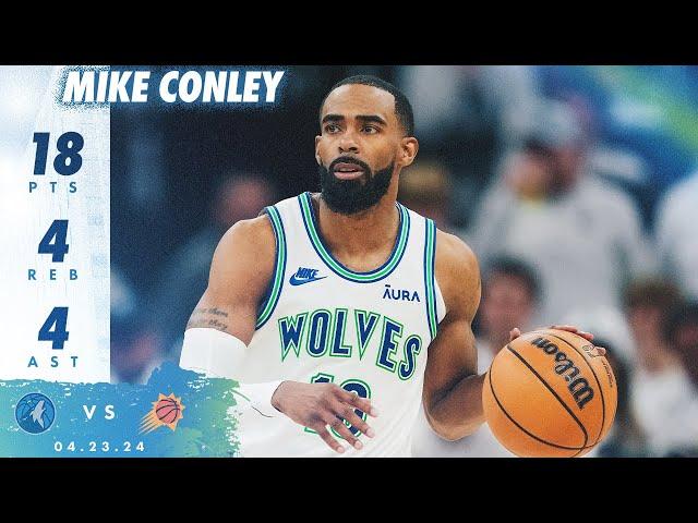 Mike Conley Scores 18 Points Vs. Suns | 04.23.24