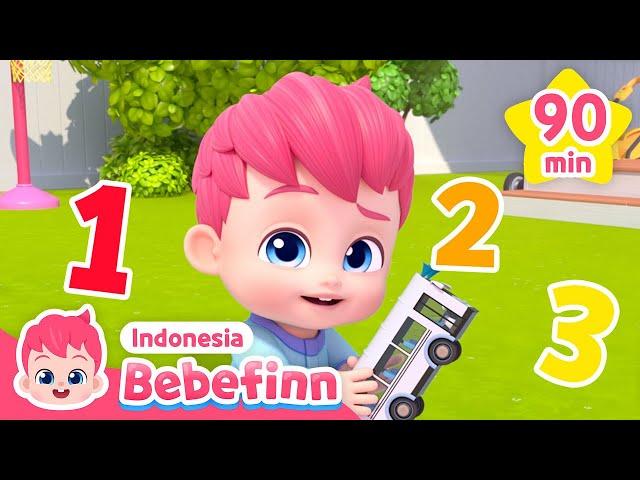 Lagu Mengenal Angka, Huruf Alfabet | Lagu Anak Pendidikan | Bebefinn Bahasa Indonesia