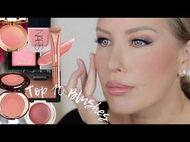 Top 10 Favorite Blushes | Try On w/ Swatches | Risa Does Makeup 2020