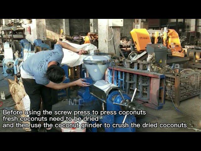 The secret of improving the oil yield of coconut oil screw press