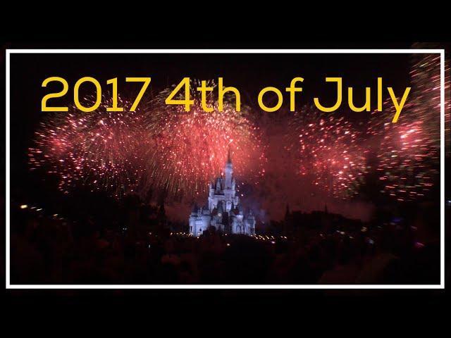 NEW 2017 Disney World 4th of July Fireworks at the Magic Kingdom