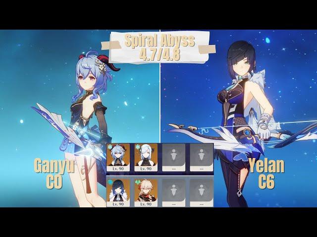 C0 Ganyu & C6 Yelan Duo Spiral Abyss 4.8