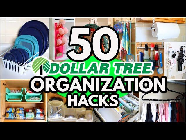 50 Dollar Tree Organization HACKS to get your home Organized FAST (ideas from a pro!)