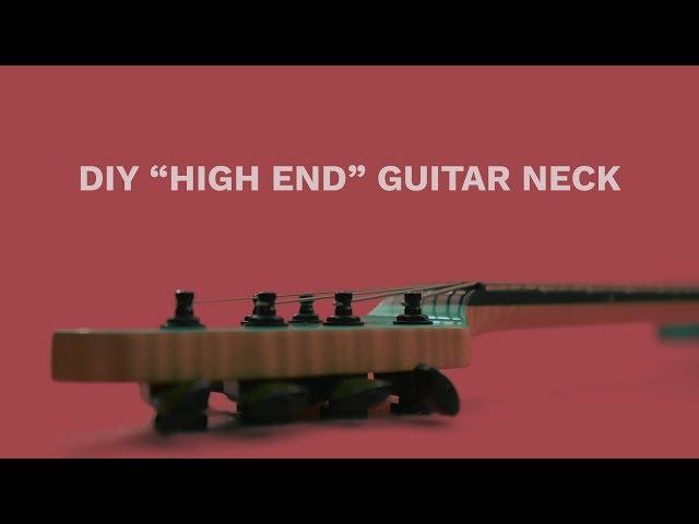 DIY "High End" Guitar Neck | Trussrod, Inlays, Frets etc.