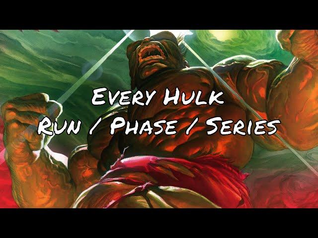 Every Hulk Run - Reading Order & Starting Points