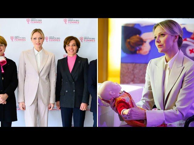 Charlene of Monaco looks very elegant at a Red Cross event