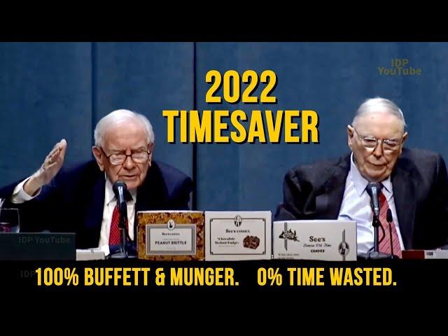 TIMESAVER 2022 Berkshire Hathaway Annual Meeting with Charlie Munger & Warren Buffett