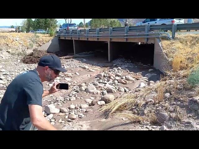 Moab Flash Flood in Pack Creek on July 31, 2022.