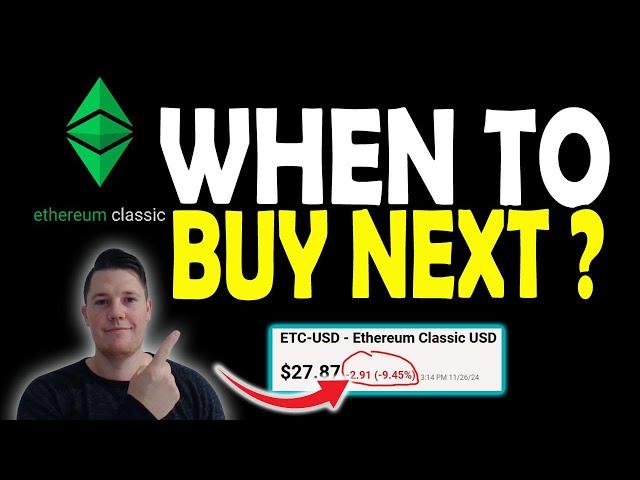 When to BUY Ethereum Classic NEXT │ Key ETC Reversal Coming  Must Watch Video