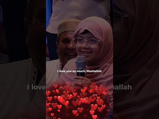 Cute little girl says "i love you"to Mufti Menk #quran #muftimenk #muslim #shorts #islam