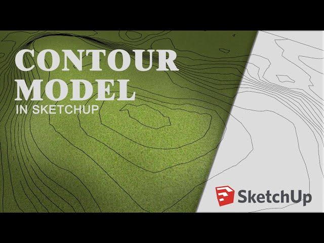 How to make contour model | In SketchUp | Fast Method