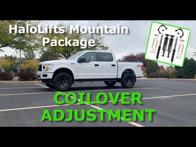 Ford F150 HaloLifts Boss Aluma Mountain Package Coil Over Adjustment