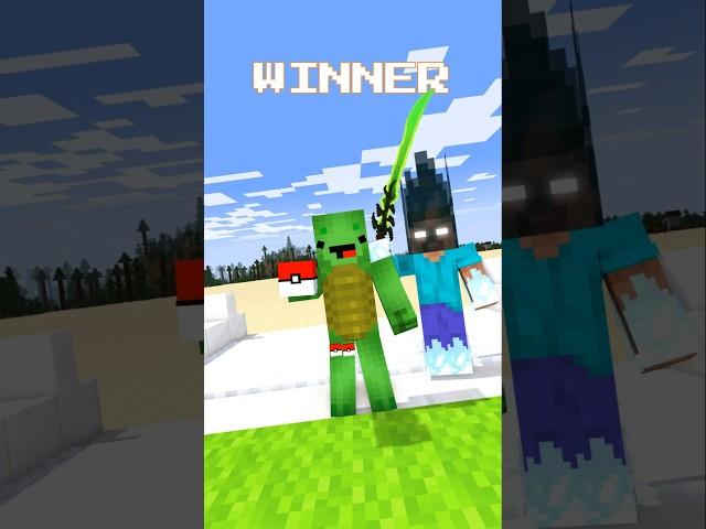 Mikey Ultimate Herobrine Vs Technoblade Entity #minecraft #minecraftshorts