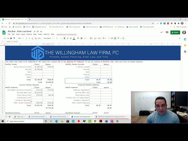 How to Use Elder Law Spreadsheet with Free Long Term Care