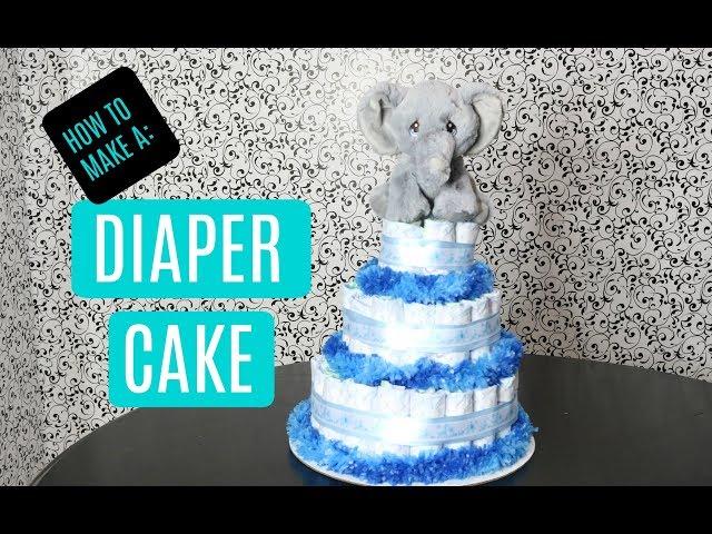 How to Make A Diaper Cake Centerpiece