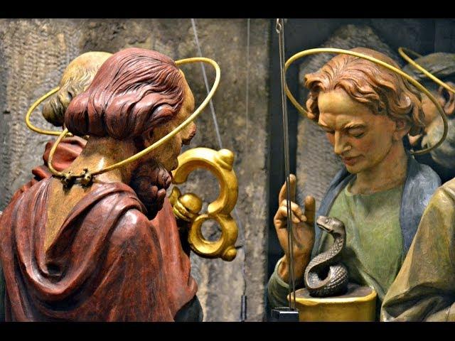 Inside View of the Astronomical Clock Apostles in Prague