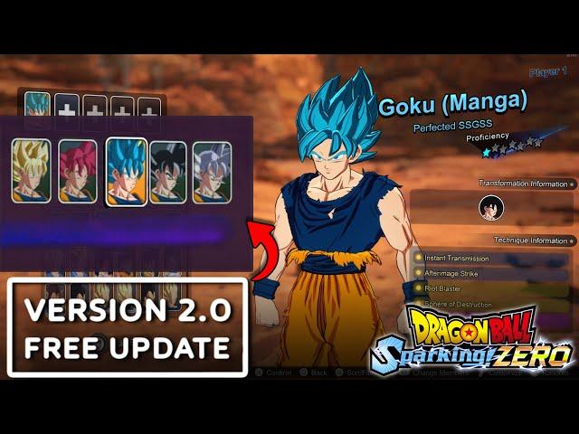 *NEW* DRAGON BALL: Sparking! ZERO (Version 2.0) - Official Patch Notes Update