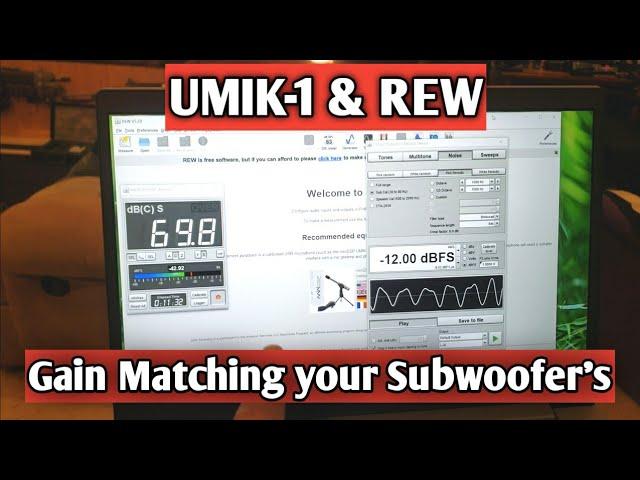 How to gain match your subwoofers with UMIK-1 & REW