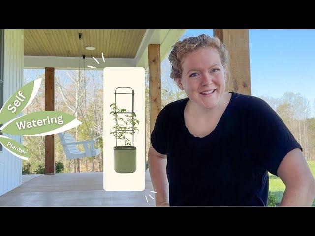 Self-Watering Planter with Trellis! & Seed Planting on the Front Porch 