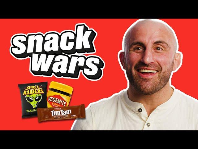 UFC Star Alexander Volkanovski Rates British and Australian Food | Snack Wars