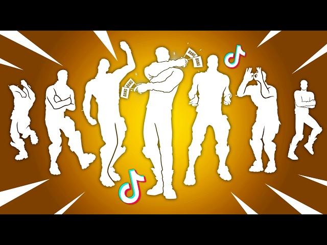 Top 50 TikTok Dances & Emotes in Fortnite! (Houdini, Get Griddy, Starlit)