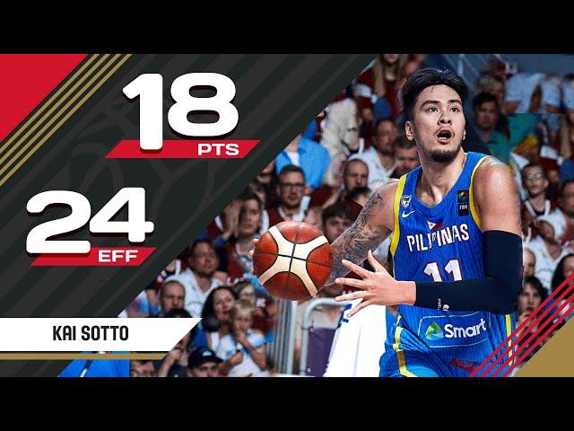 Kai Sotto (18 PTS) | LAT vs PHI | FIBA OQT 2024 Latvia