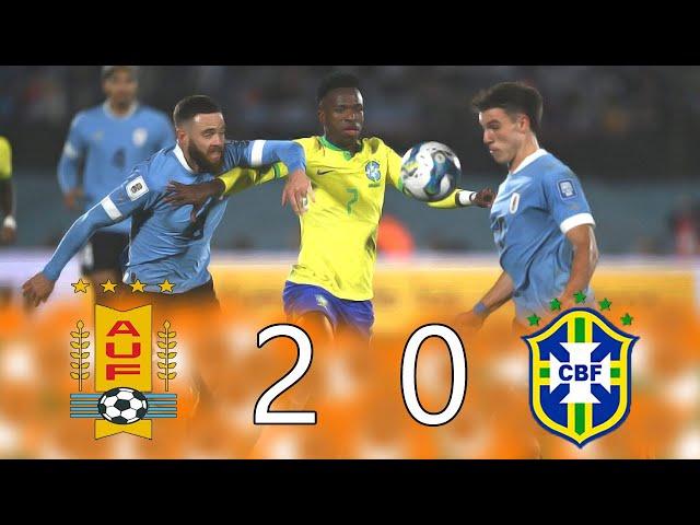 Uruguay 2 vs Brasil 0 - Eliminatorias Sudamericanas Mundial 2026 - Partido Completo