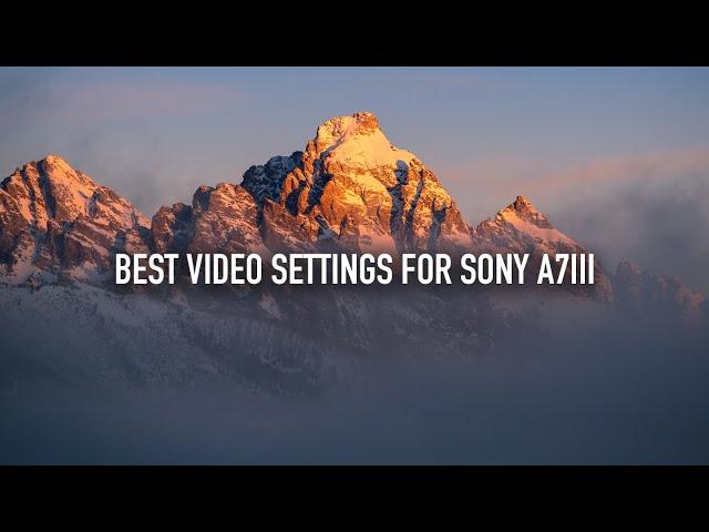 Sony A7III Setup For Videography | Best Settings