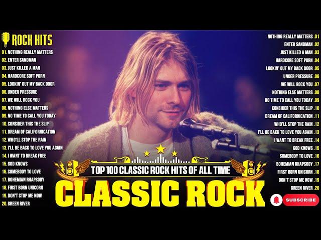 Metallica, Nirvana, ACDC, Queen, Aerosmith, Bon Jovi, Guns N RosesClassic Rock Songs 70s 80s 90s