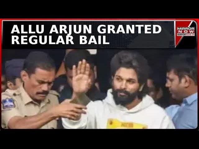 Allu Arjun Granted Regular Bail In Theatre Stampede Case By Hyderabad Court | English News