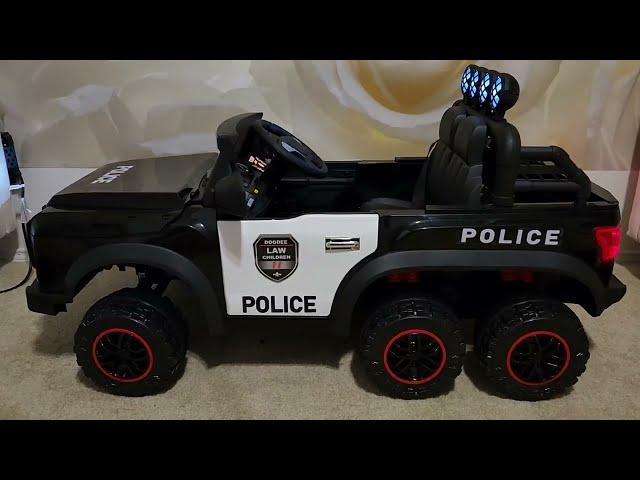 Hikiddo 24V Kids Ride on Police Car 2 Seater Review, Good quality, heavy duty, works great, plenty