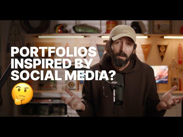 What if portfolio designs were inspired by social media feeds?