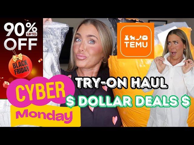 TEMU Huge Black Friday Sale and Cyber Monday Try On haul and Surprise $1 deals just for you!!