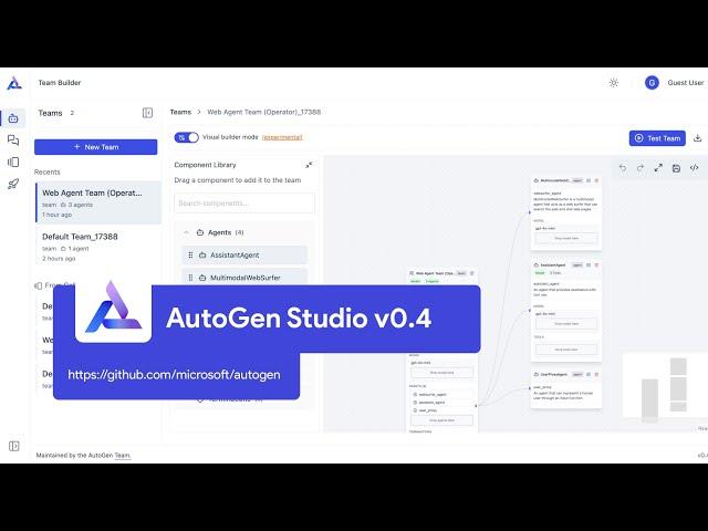 A Friendly Introduction to AutoGen Studio v0.4 (UI for Building AI Agents with AutoGen)