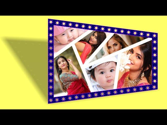 Perspective photo frame design in CorelDRAW | Photo mixing | Coreldraw tutorial | Graphic design