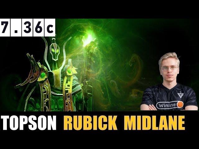  TOPSON [RUBICK] MID 7.36C - DOTA 2 HIGHEST MMR MATCH #dota2gameplay   #dota2gameplaypro #topson